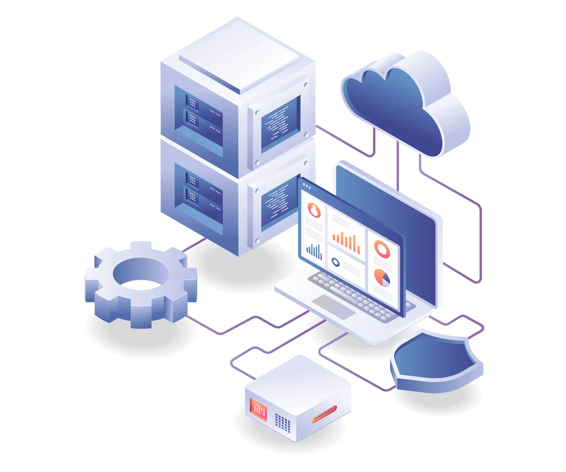 Moderne IT-Infrastruktur und Serverraum - Layer-X Hamburg bietet professionelle IT-Lösungen für stabile und sichere Unternehmens-IT